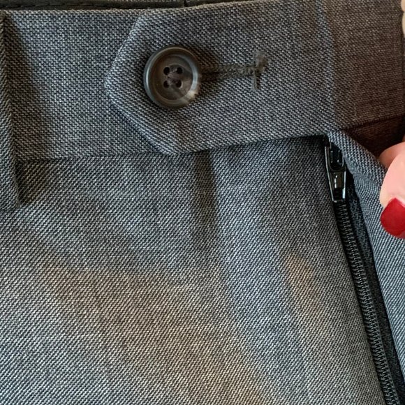 NWT, Ralph Lauren Men’s Grey Ultra Flex Flat Front No Cuff Dress Pant 42wx32L - Picture 2 of 8